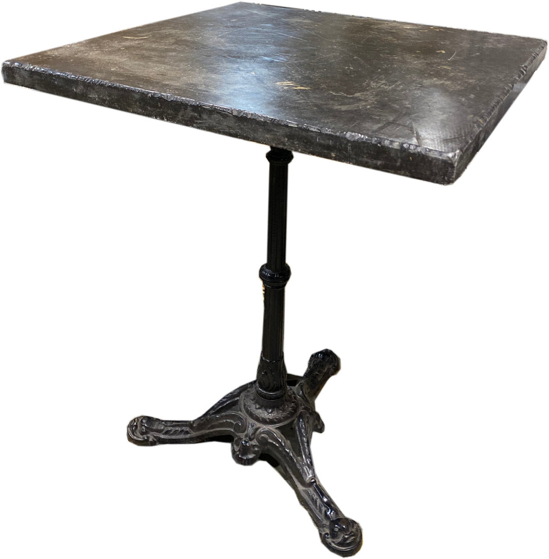 Black Marble Top Bistro Table