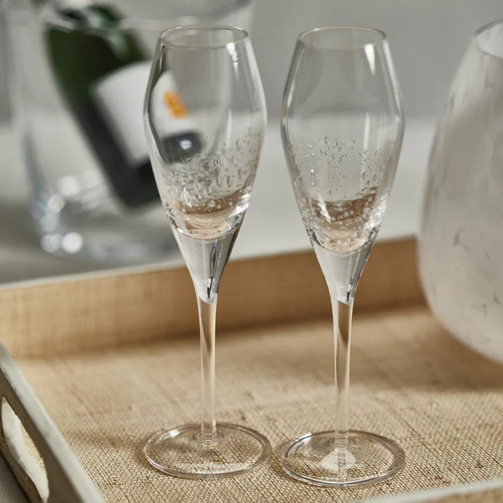 Brut Bubble Champagne Flute, Set of 2