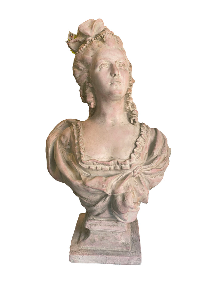 Plaster Bust of a Rococo Lady
