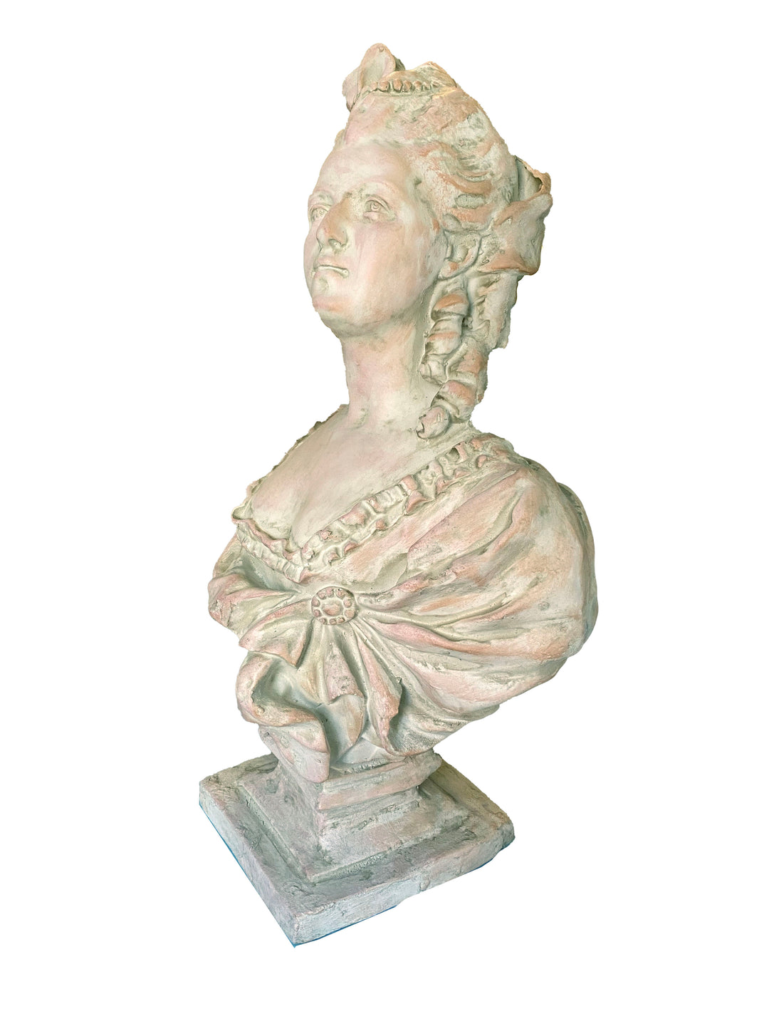Plaster Bust of a Rococo Lady