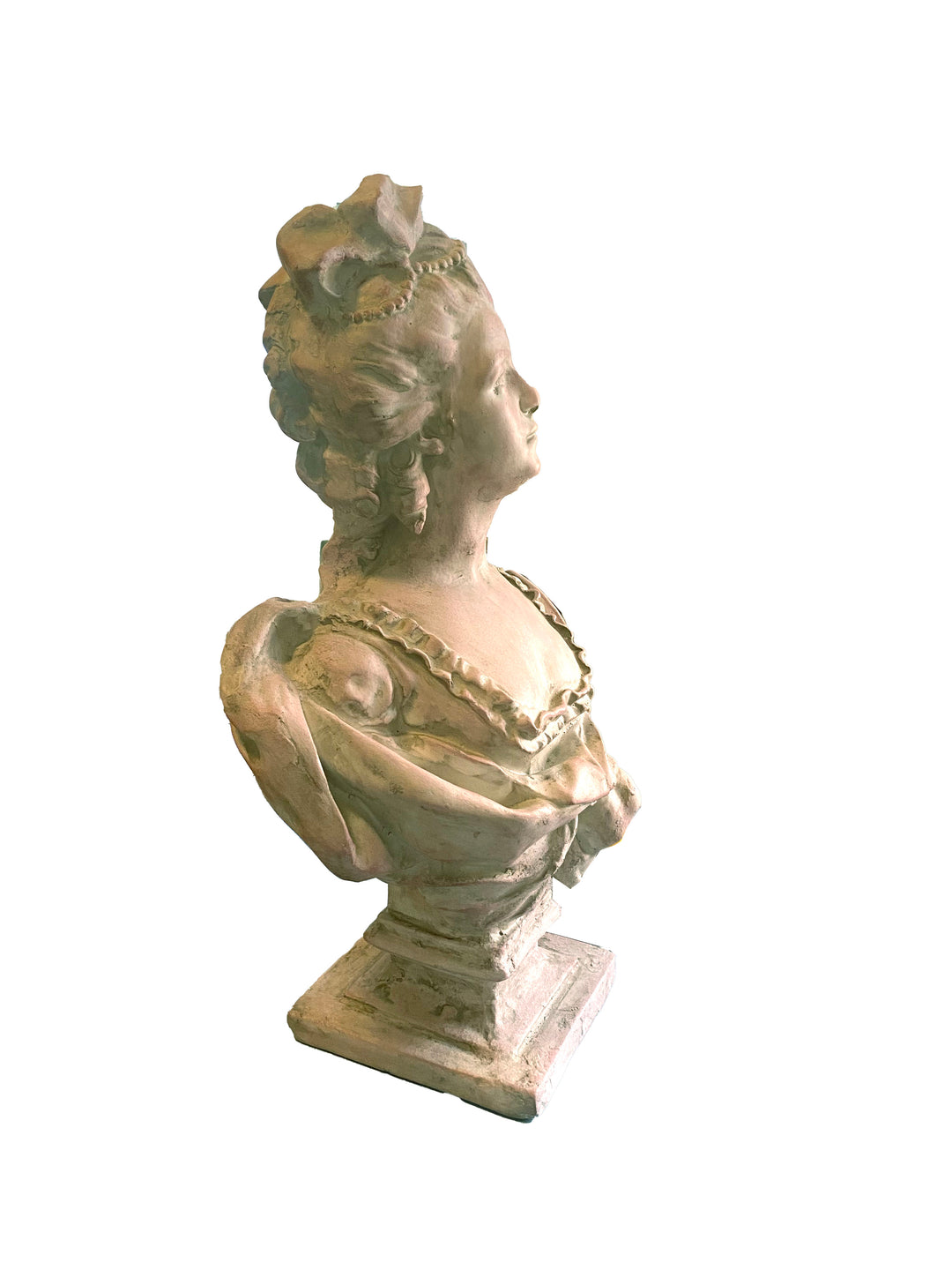 Plaster Bust of a Rococo Lady