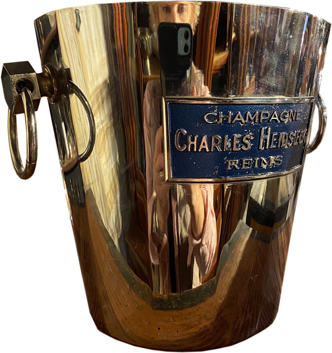 Mid Century French Charles Heidsieck Champagne Bucket, Stainless Steel