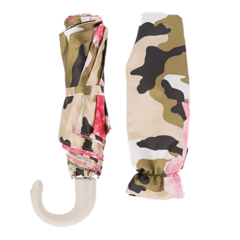 Folding Umbrella - Camo and Roses