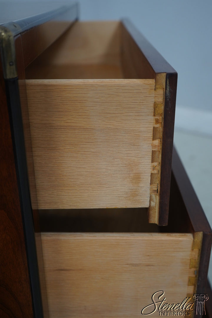 Pair of Cherry Campaign-Style Bachelor Chests