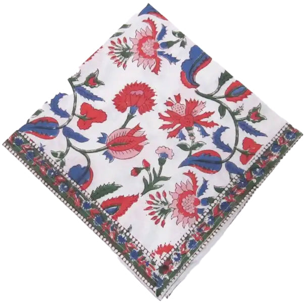 Block Printed Napkins Set of 6