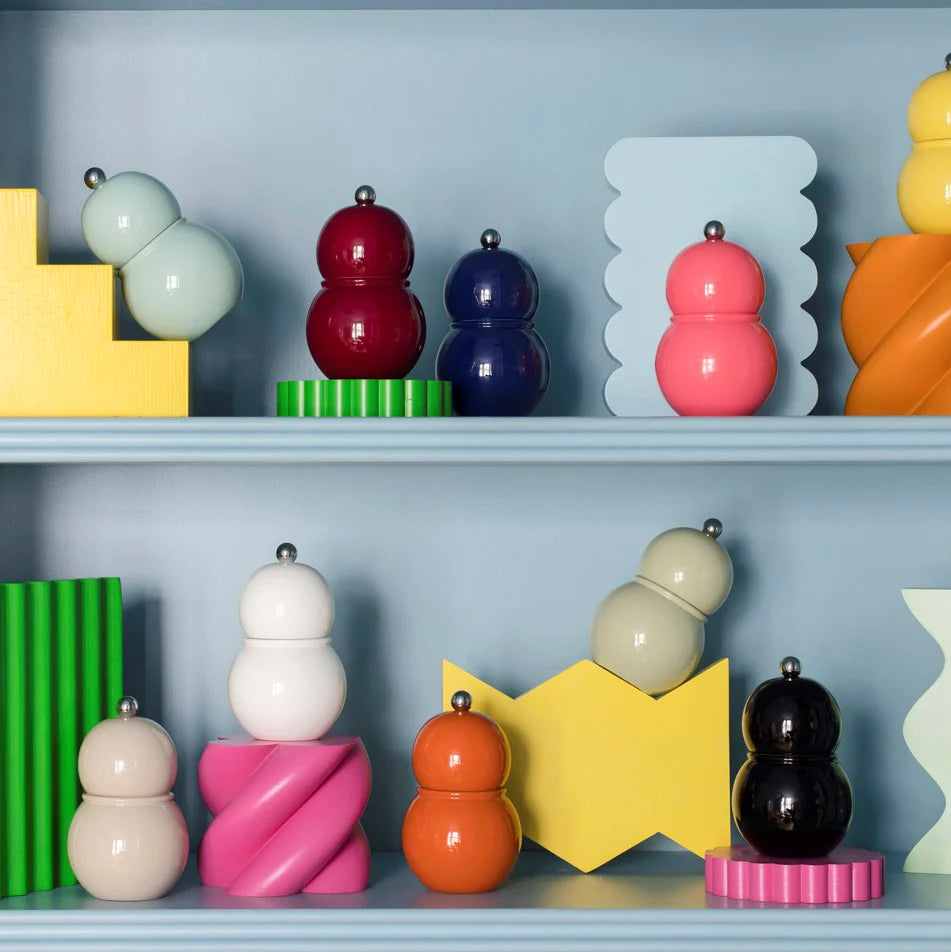 Lacquered Chubby Salt or Pepper Mill
