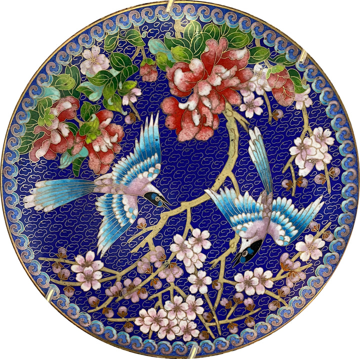 Set of 5 Cloisonne Plates