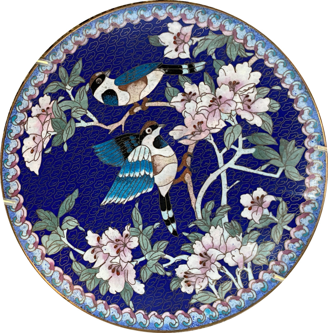 Set of 5 Cloisonne Plates