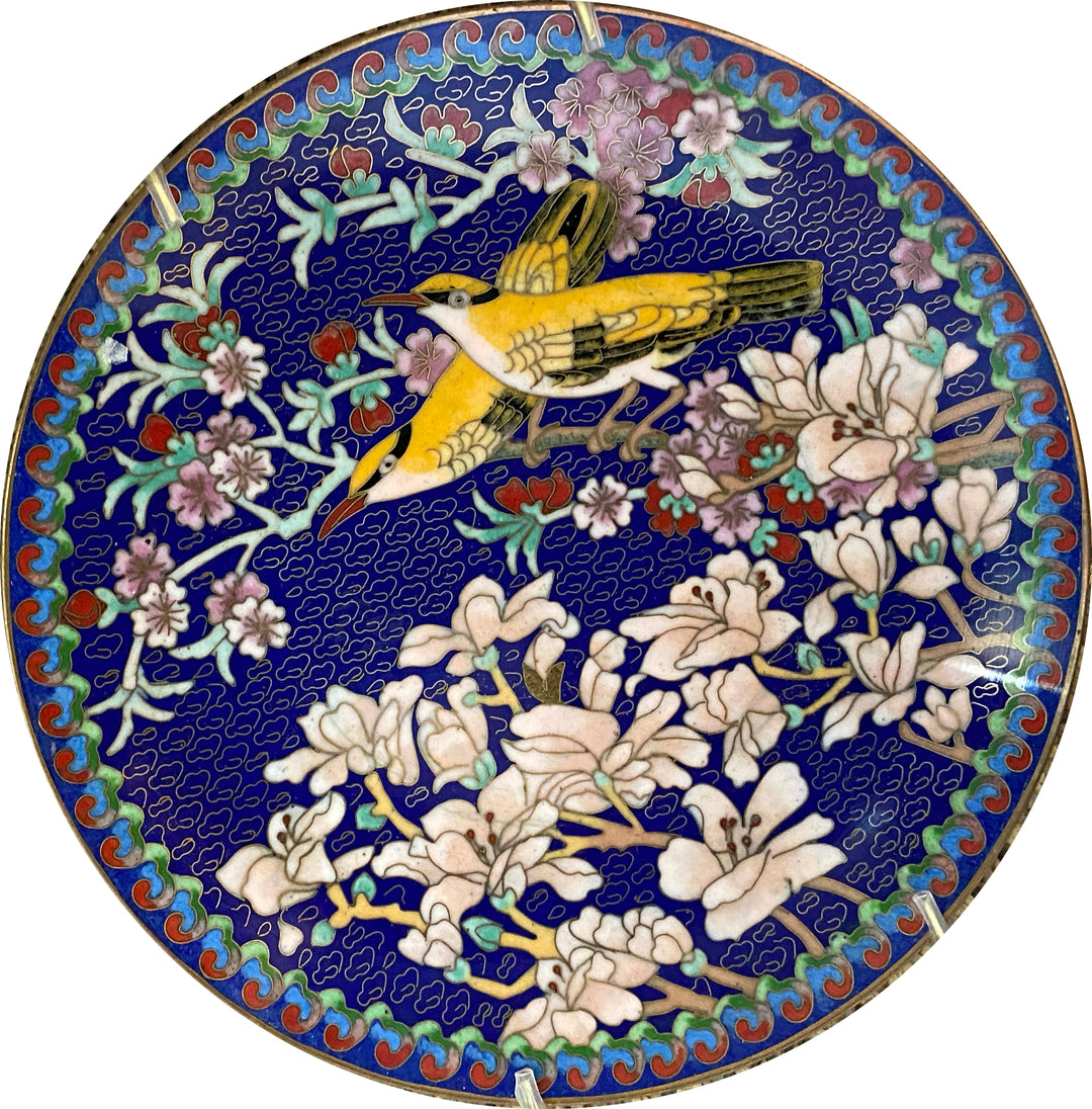 Set of 5 Cloisonne Plates