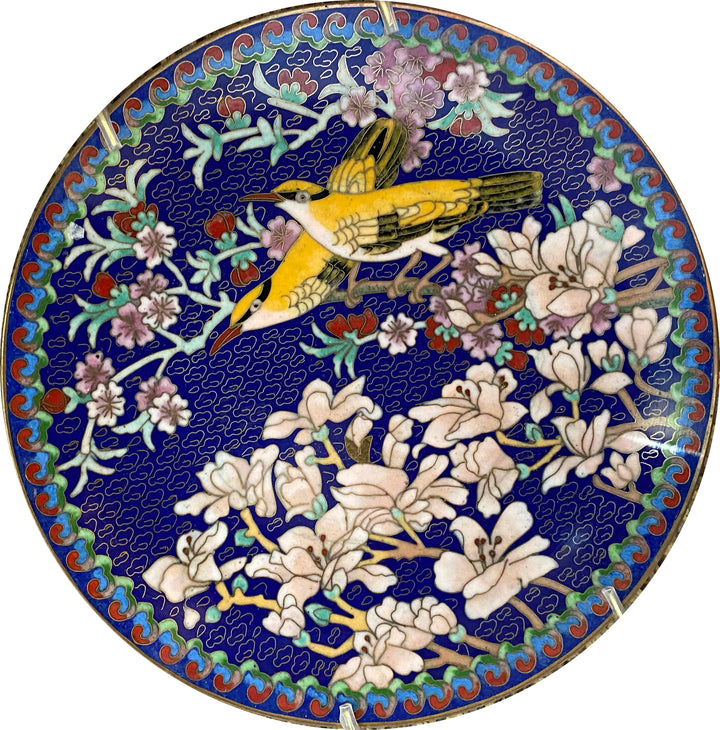 Set of 5 Cloisonne Plates