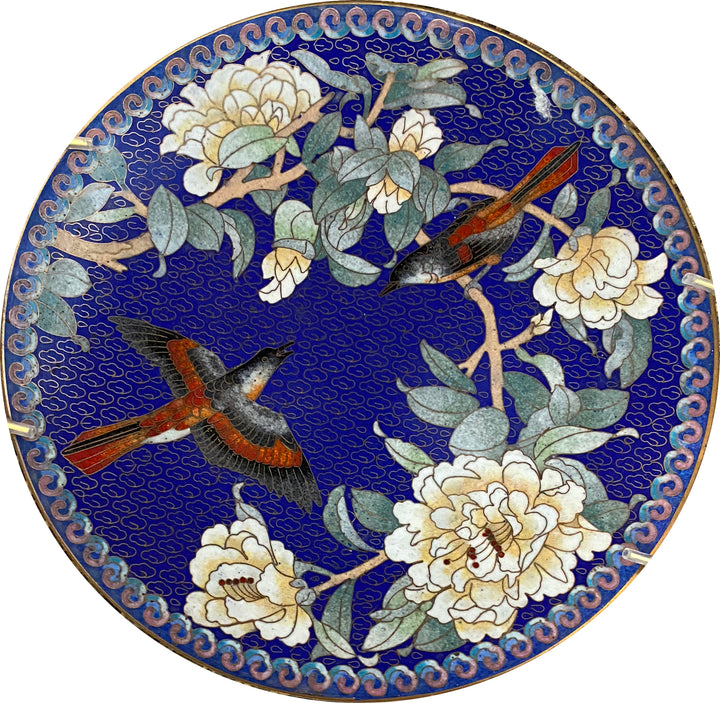 Set of 5 Cloisonne Plates