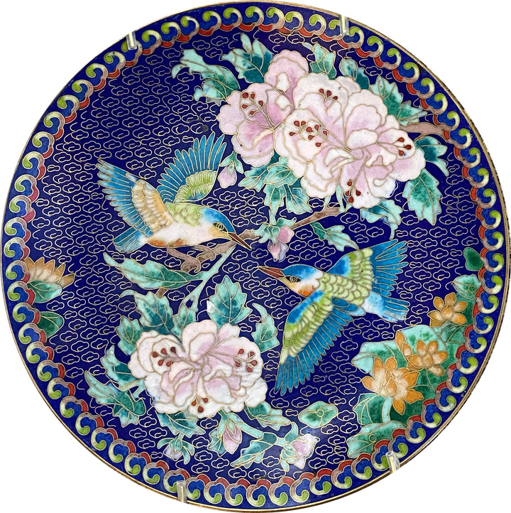 Set of 5 Cloisonne Plates