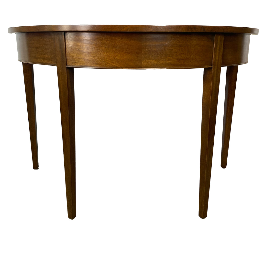 Pair of George III Mahogany Demi-Lune Console Tables