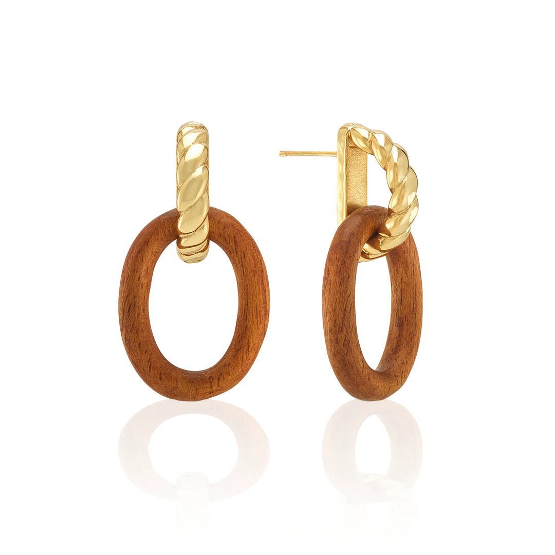Earth Goddess Link Drop Earrings