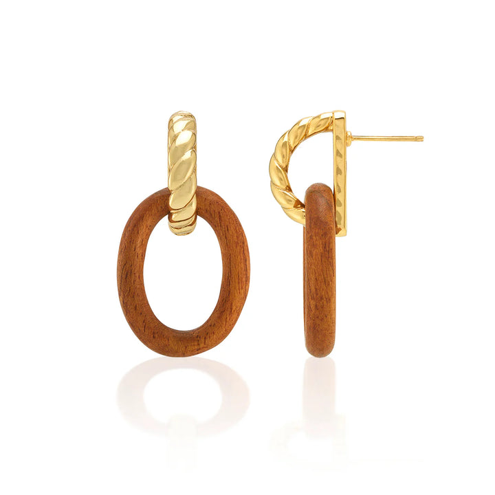 Earth Goddess Link Drop Earrings
