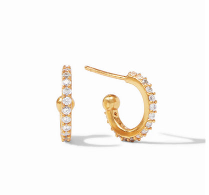 Esme Heart Hoop & Charm Earring