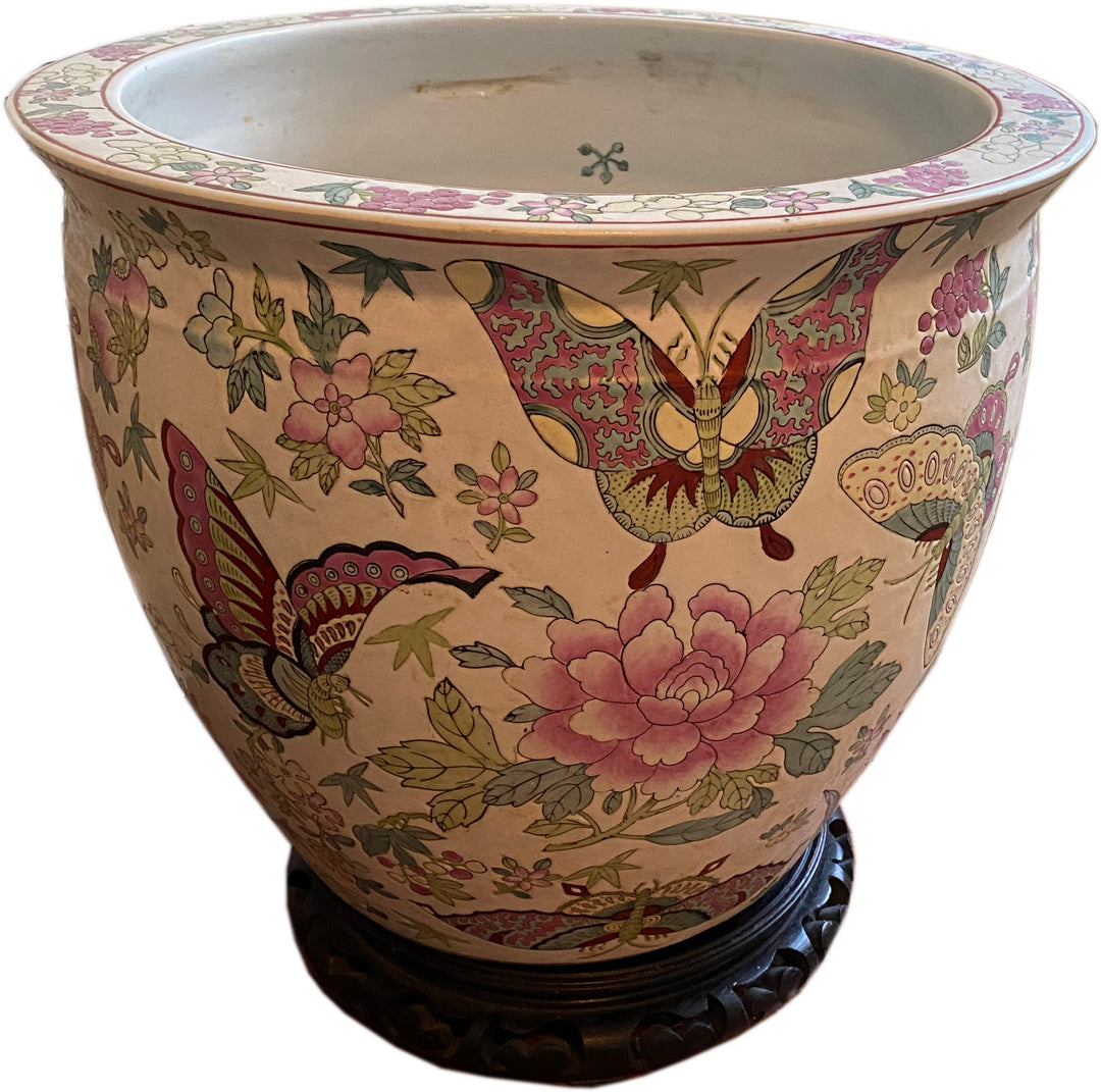 Vintage Fish Bowl with Stand