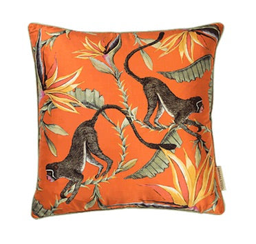 Ardmore Silk Pillow - Monkey Paradise