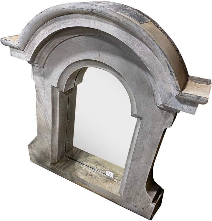 Antique French Zinc Dormer Mirror        *ON HOLD*