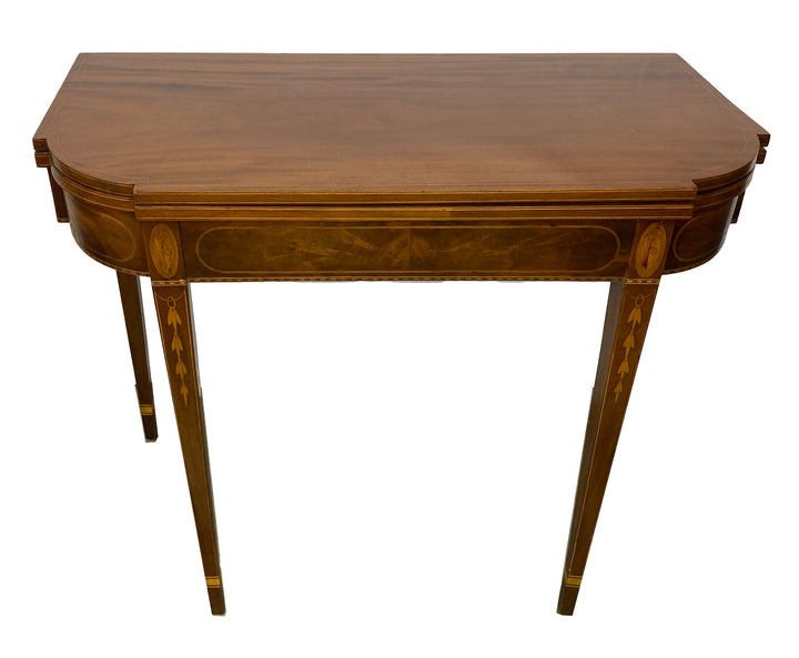 Hepplewhite Inlay Game Table
