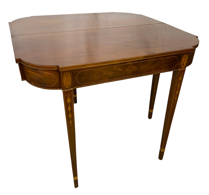 Hepplewhite Inlay Game Table