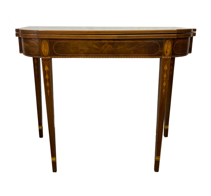Hepplewhite Inlay Game Table