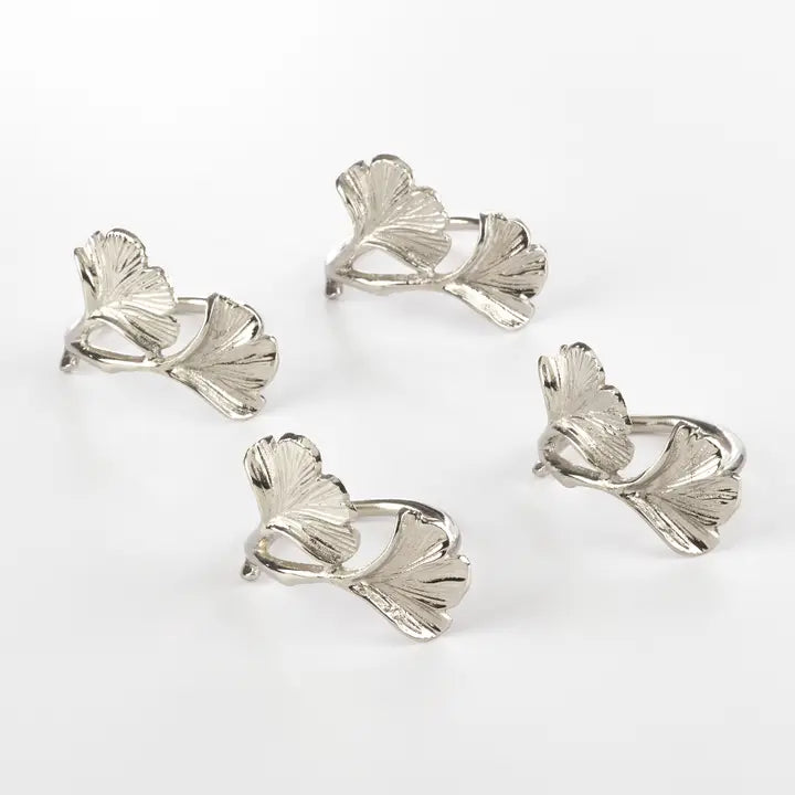 Ginko Napkin Rings, Set of 4
