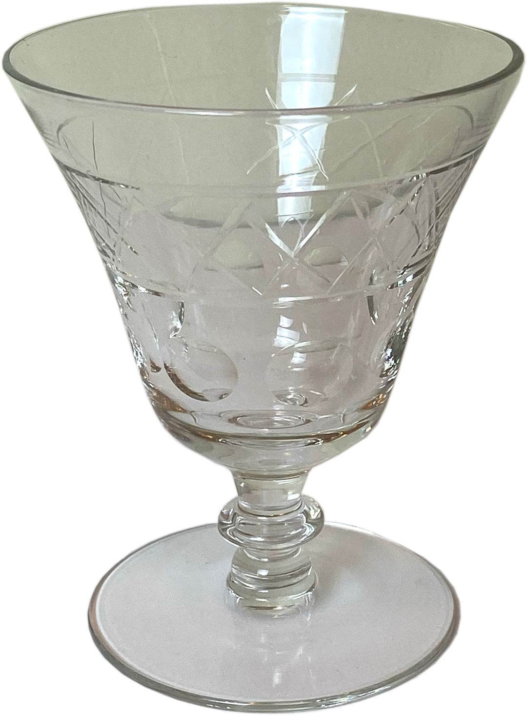 Set of 54 Vintage Cut Crystal Glasses