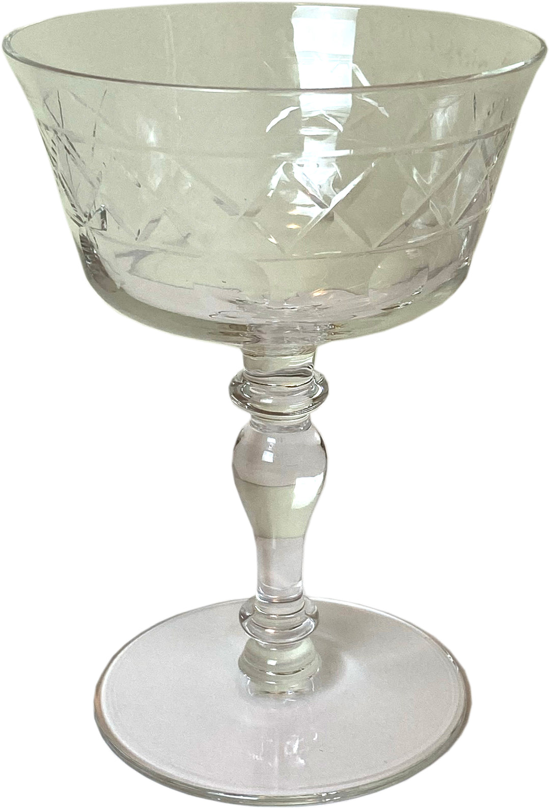 Set of 54 Vintage Cut Crystal Glasses