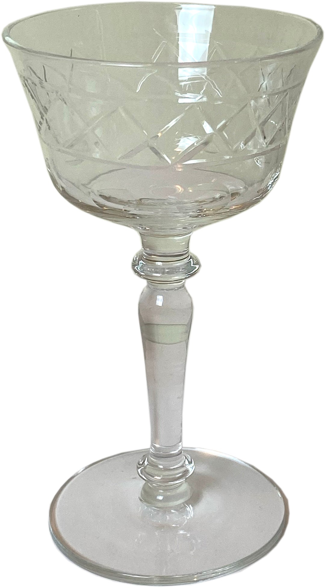 Set of 54 Vintage Cut Crystal Glasses