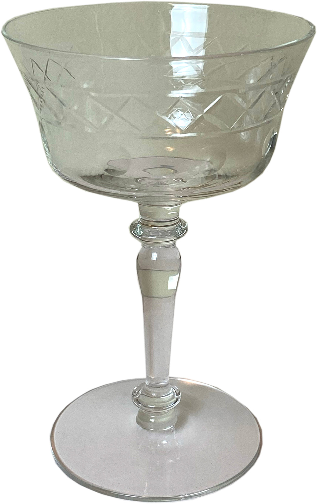 Set of 54 Vintage Cut Crystal Glasses