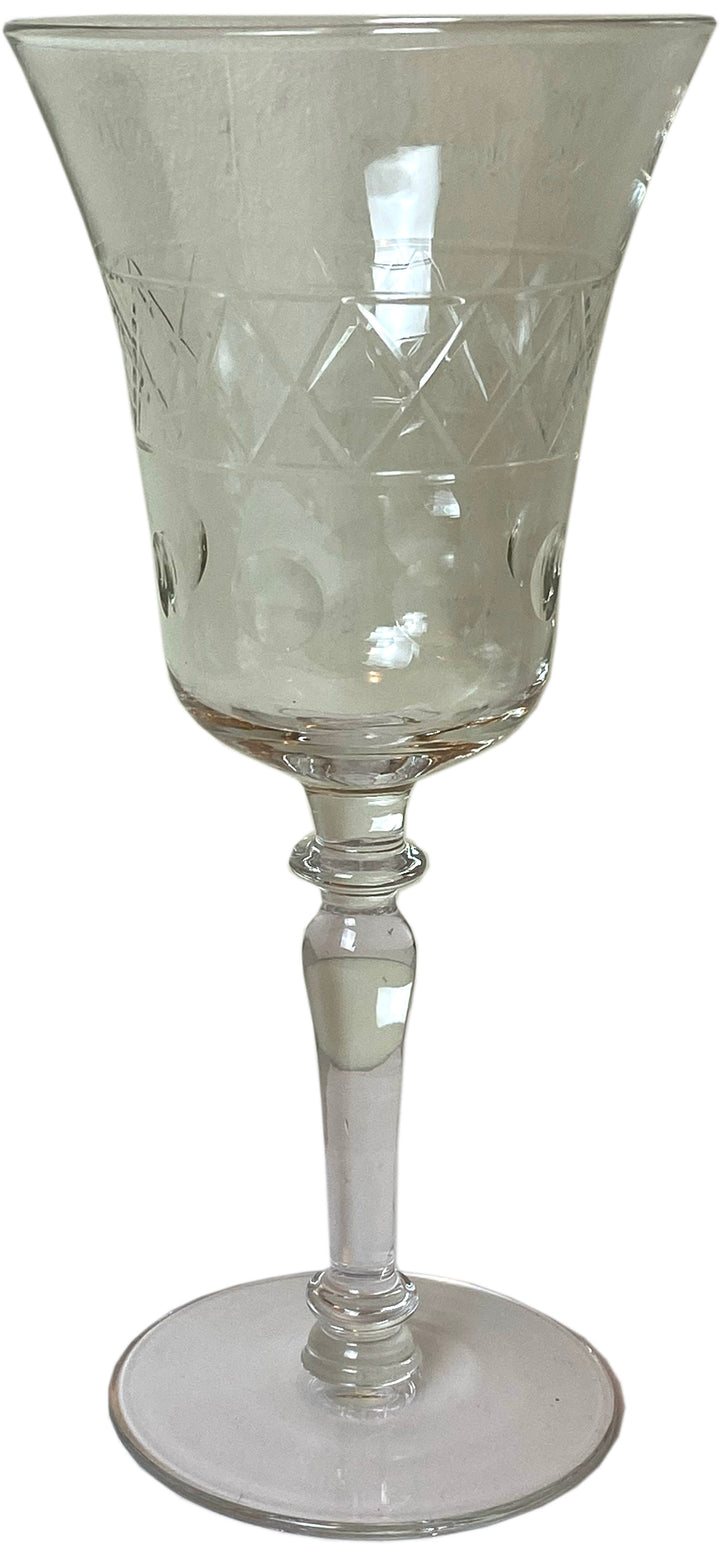 Set of 54 Vintage Cut Crystal Glasses