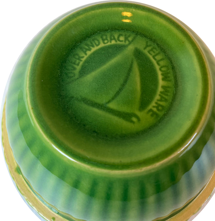 Vintage Over and Back Yellow Ware Bowl