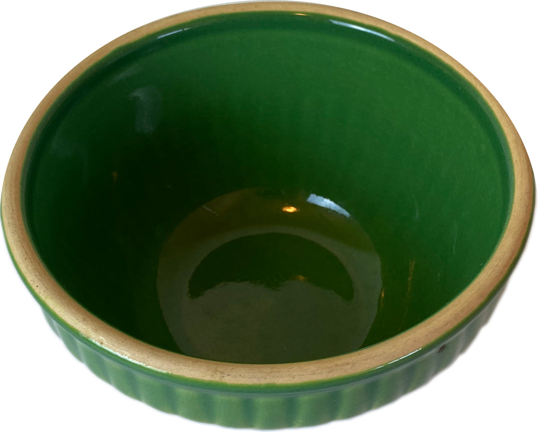 Vintage Over and Back Yellow Ware Bowl