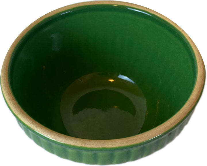 Vintage Over and Back Yellow Ware Bowl