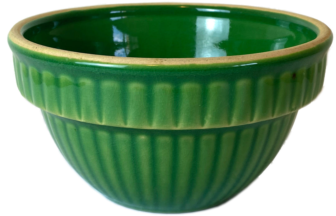 Vintage Over and Back Yellow Ware Bowl