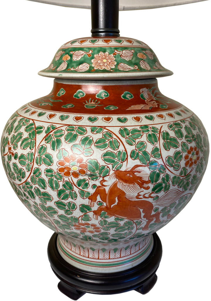Pair of Chinese Ginger Jar Lamps