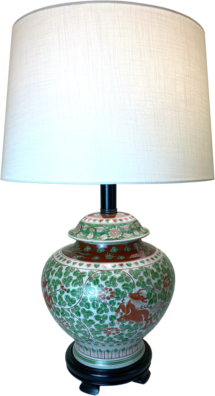 Pair of Chinese Ginger Jar Lamps