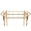 Gold Bamboo Bar Cart