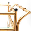 Gold Bamboo Bar Cart