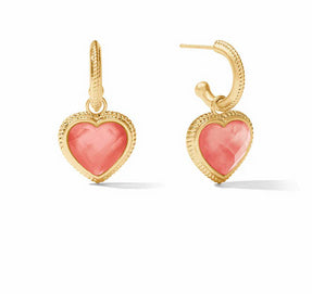 Heart Hoop & Charm Earring