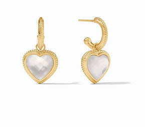 Heart Hoop & Charm Earring