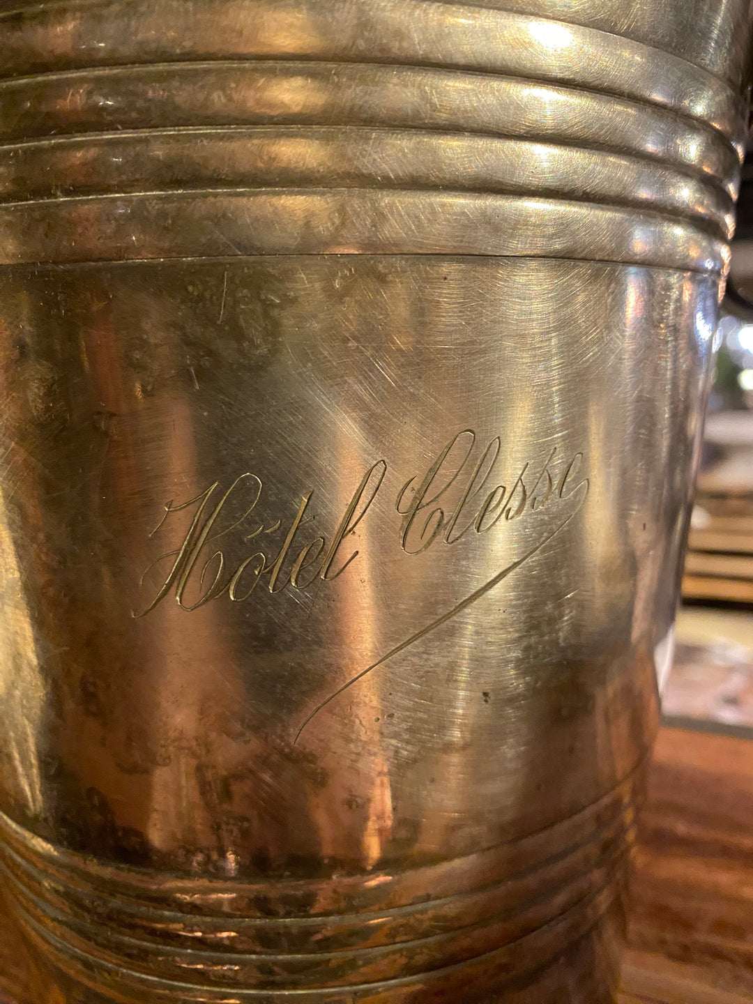 HÔTEL Silver Vintage Champagne Bucket