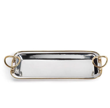 Polished Nickel & Gold Tray