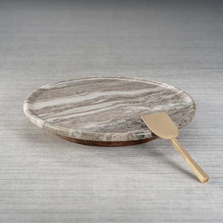 Crema Marfil Marble Lazy Susan