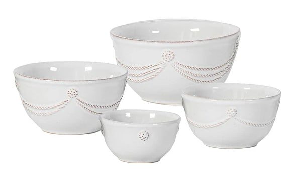 Berry & Thread Whitewash Nesting Prep Bowls, Set of 4