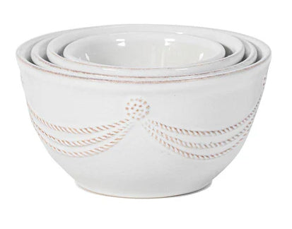 Berry & Thread Whitewash Nesting Prep Bowls, Set of 4