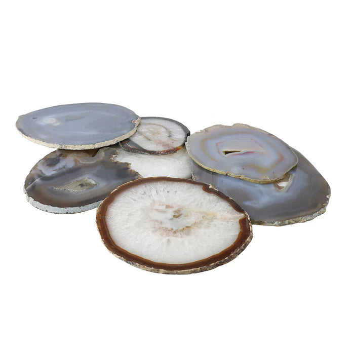Agate Slice Coaster Set of 4