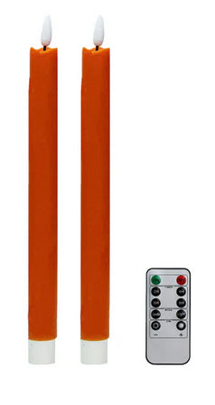 LED Battery Powered Wax Candle, Set/2