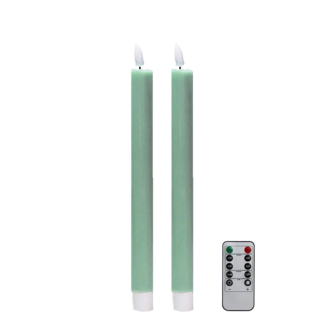 LED Battery Powered Wax Candle, Set/2